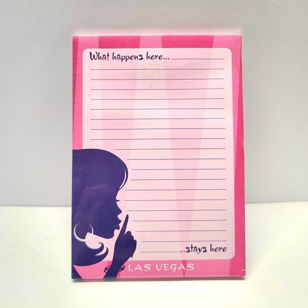 Las Vegas Notepad Phone Pad ABC Stores Las Vegas Unopened 50 Sheets